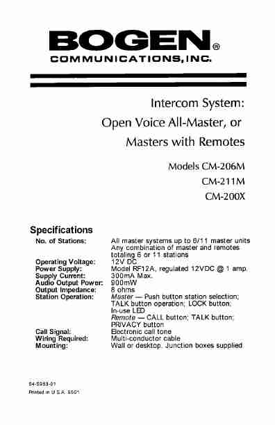 Bogen Intercom System CM-206M-page_pdf